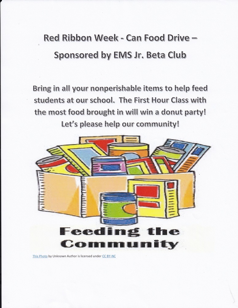 Red Ribbon Week Can Food Drive